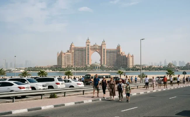 Atlantis area stop during Dubai city tour