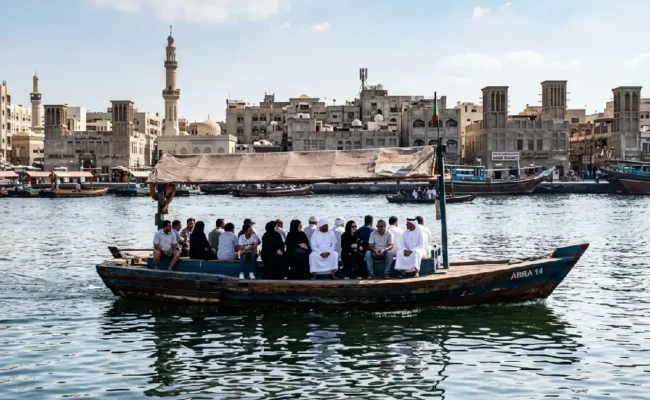 Dubai Heritage Express Tour Dubai Creek abra boat experience